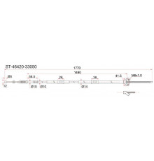 ST-46430-33050 SAT Трос стояночного тормоза для Toyota Camry V20 1996-2001