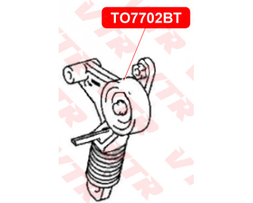 TO7702BT VTR Ролик-натяжитель ручейкового ремня