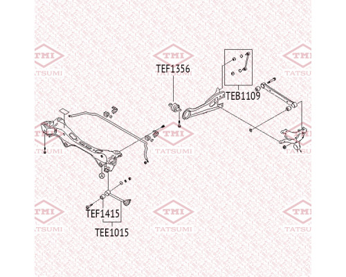 TEE1015 Tatsumi Тяга задняя поперечная