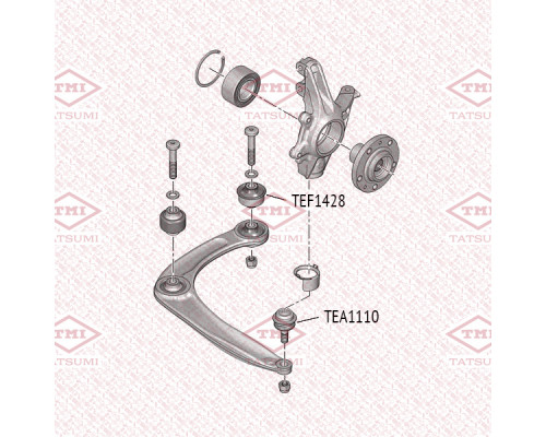 TEA1110 Tatsumi Опора шаровая нижняя передней подвески