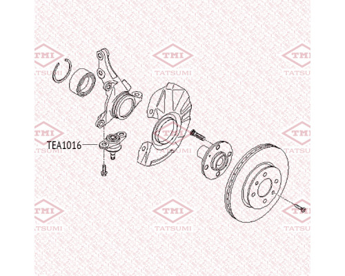 TEA1016 Tatsumi Опора шаровая передней подвески