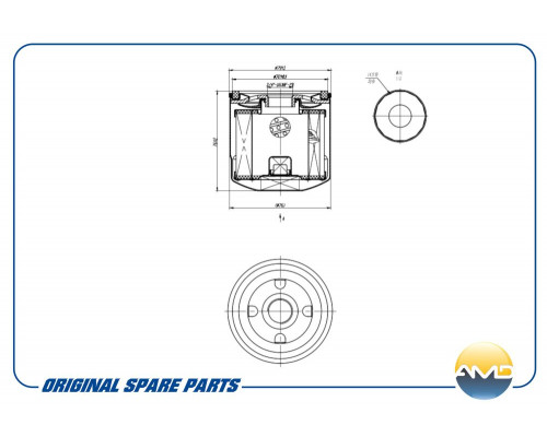 AMD.FL713 AMD Фильтр масляный