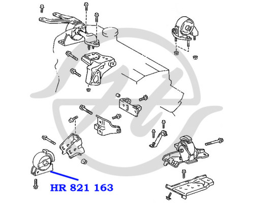 HR821163 Hanse Опора двигателя передняя