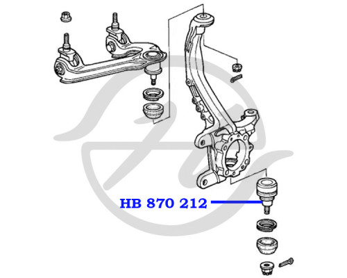 HB870212 Hanse Опора шаровая нижняя передней подвески