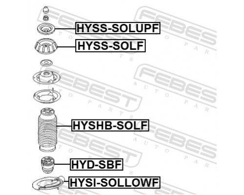 HYSS-SOLUPF FEBEST Прокладка опоры амортизатора