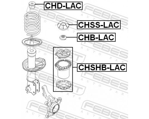 CHB-LAC FEBEST Подшипник опоры переднего амортизатора