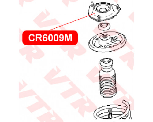 CR6009M VTR Опора переднего амортизатора