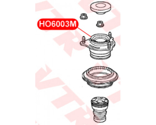 HO6003M VTR Опора переднего амортизатора для Honda Civic 4D 2006-2012