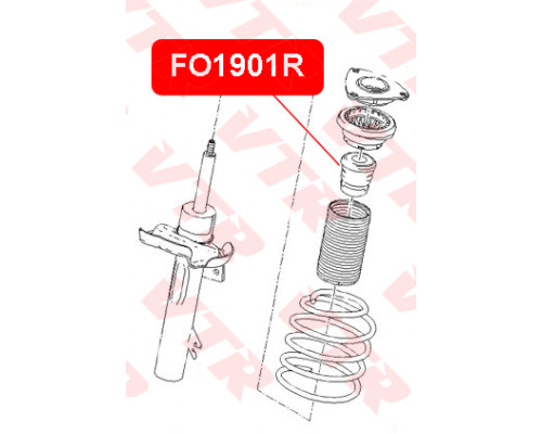 FO1901R VTR Отбойник переднего амортизатора