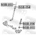 NSB-053 FEBEST Сайлентблок растяжки для Mazda E 2000/E 2200 1984-1999