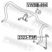 2323-T5F FEBEST Стойка переднего стабилизатора