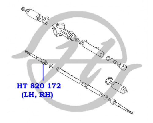 HT820172 Hanse Тяга рулевая