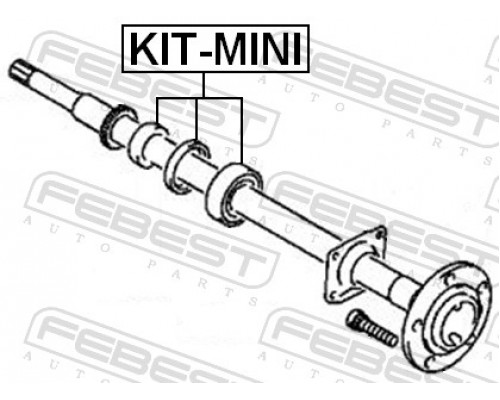 KIT-MINI FEBEST Подшипник полуоси заднего моста