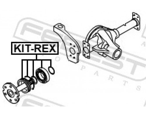 KI-TREX FEBEST Подшипник полуоси для Ssang Yong Rexton II 2006-2012