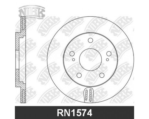 RN1574 NiBK Диск тормозной передний вентилируемый для Toyota Venza 2009-2017