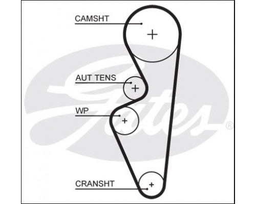 K015670XS Gates Ремень ГРМ к-кт