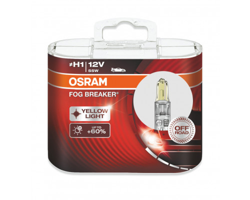 Лампы H1 12V 55W Osram Fog Breaker 2 шт