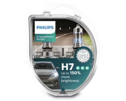 Лампы H7 12V 55W Philips X-tremeVision Pro150 2 шт