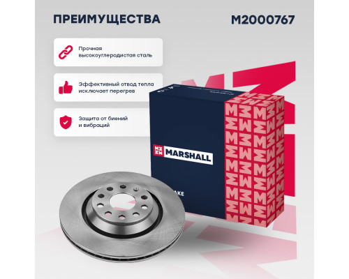 Тормозной диск задн. Skoda Octavia IV (M2000767) Тормозной диск задн. Skoda Octavia IV (M2000767)