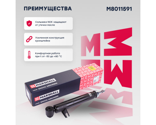 Амортизатор газ. задн. лев. BMW X5 (F15) 13-, X6 (F16) 14- (M8011591) Амортизатор газ. задн. лев. BMW X5 (F15) 13-, X6 (F16) 14- (M8011591)