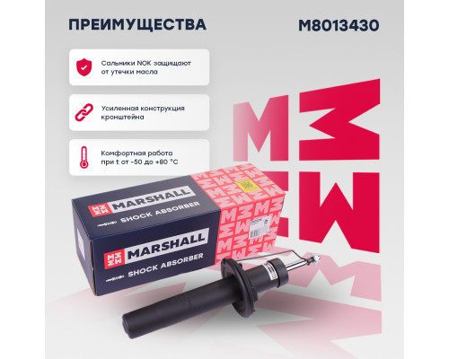 Амортизатор газ. передн. Audi A4 07-, S4 08- (M8013430)