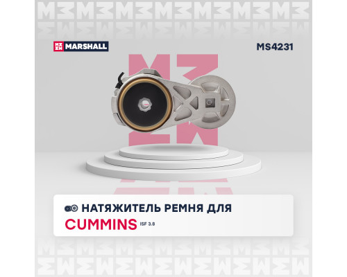 Натяжитель прив. ремня Cummins ISF 3.8 (ГАЗ, Валдай, ПАЗ, Foton) (MS4231) Натяжитель прив. ремня Cummins ISF 3.8 (ГАЗ, Валдай, ПАЗ, Foton) (MS4231)