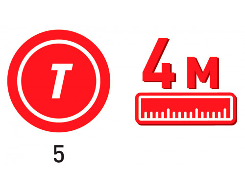 Трос буксировочный. Длина - 5 м, усилие - 3.5 т. ZiPOWER