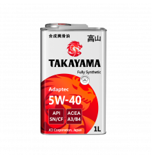 Масло моторное синтетическое Takayama Adaptec 5W-40 1л (ст.арт.605528) (605586)