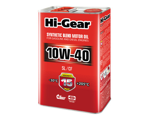 Моторное масло Hi-Gear 10W40 SL/CF, 4л. HG1114 Моторное масло Hi-Gear 10W40 SL/CF, 4л. HG1114