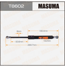 T8602 Masuma Амортизатор крышки багажника для Audi 80/90 [B3] 1986-1991