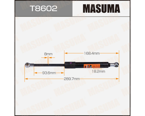 T8602 Masuma Амортизатор крышки багажника для Audi 80/90 [B3] 1986-1991