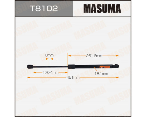 T8102 Masuma Амортизатор двери багажника