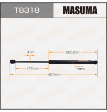 T8318 Masuma Амортизатор двери багажника для Kia Ceed 2012-2018