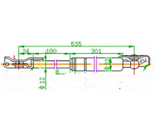 ST-68960-05030 SAT Амортизатор двери багажника для Toyota Carina E 1992-1997