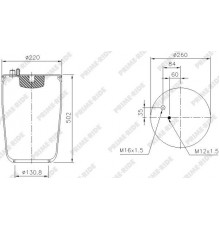 1R11-820 Prime-Ride Воздушная подушка (опора пневматическая)