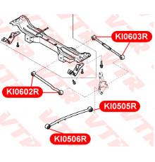 KI0603R VTR Тяга задняя поперечная для Kia Carens 2002-2006