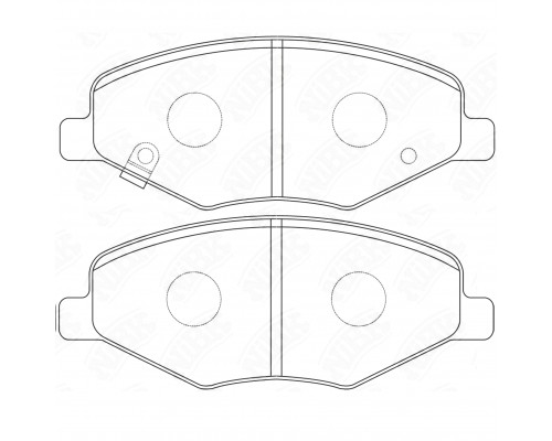 SSCA35001 Lifan Колодки тормозные передние к-кт