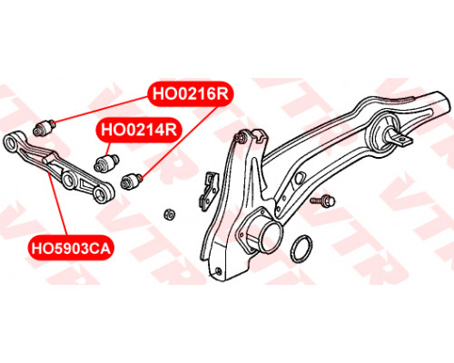 HO0216R VTR Сайлентблок заднего рычага задний