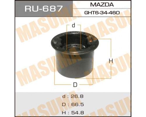 RU-687 Masuma Сайлентблок переднего рычага задний