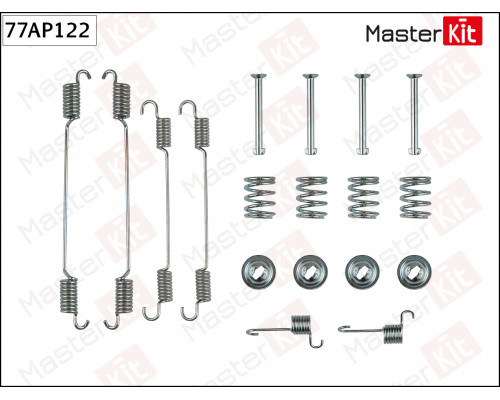 77AP122 Master Kit Установочный к-кт задних колодок