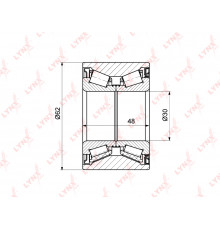WB-1318 Lynx Подшипник ступицы (к-кт)