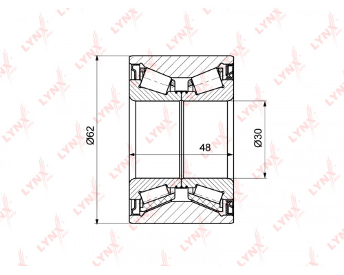 WB-1318 Lynx Подшипник ступицы (к-кт)