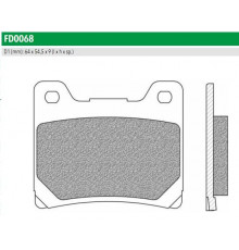 FD0068TS Newfren Колодки тормозные мото