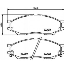 NP2038 Nisshinbo Колодки тормозные передние к-кт для Nissan Almera Classic (B10) 2006-2013