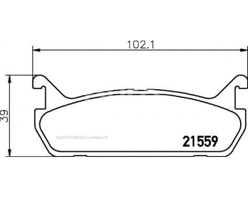 T3032 Pagid Колодки тормозные задние дисковые к-кт