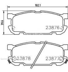 T1337 Pagid Колодки тормозные задние дисковые к-кт для Mazda MX-5 II (NB) 1998-2005