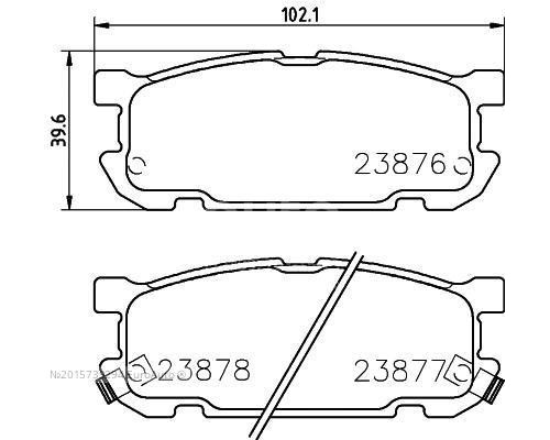 T1337 Pagid Колодки тормозные задние дисковые к-кт для Mazda MX-5 II (NB) 1998-2005