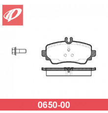 0650.00 Remsa Колодки тормозные передние к-кт для Mercedes Benz A-Class W168 1997-2004