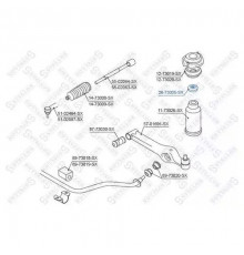 26-73005-SX Stellox Подшипник опоры переднего амортизатора для Daewoo Matiz (M100/M150) 1998-2015