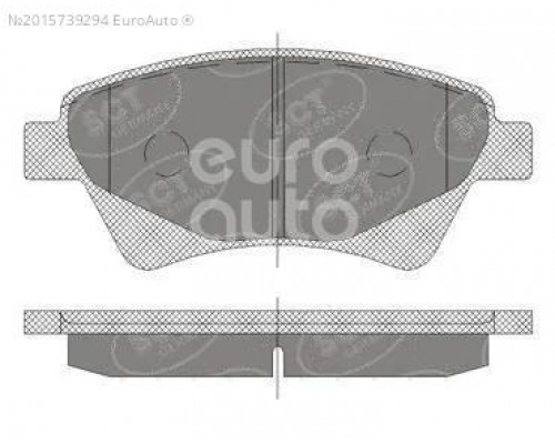 SP408 SCT Germany Колодки тормозные передние к-кт